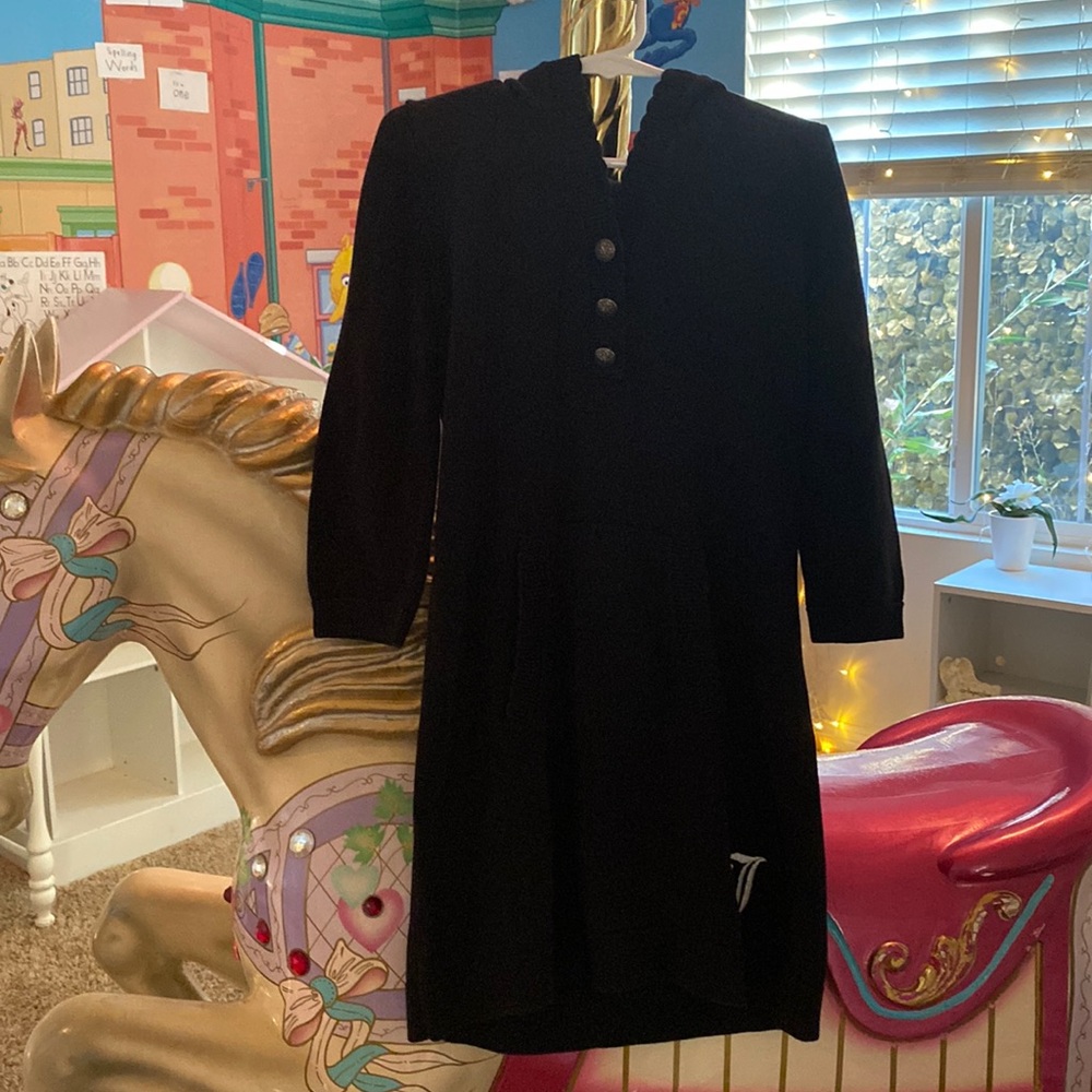 Juicy couture black hooded dress. Sz. 7